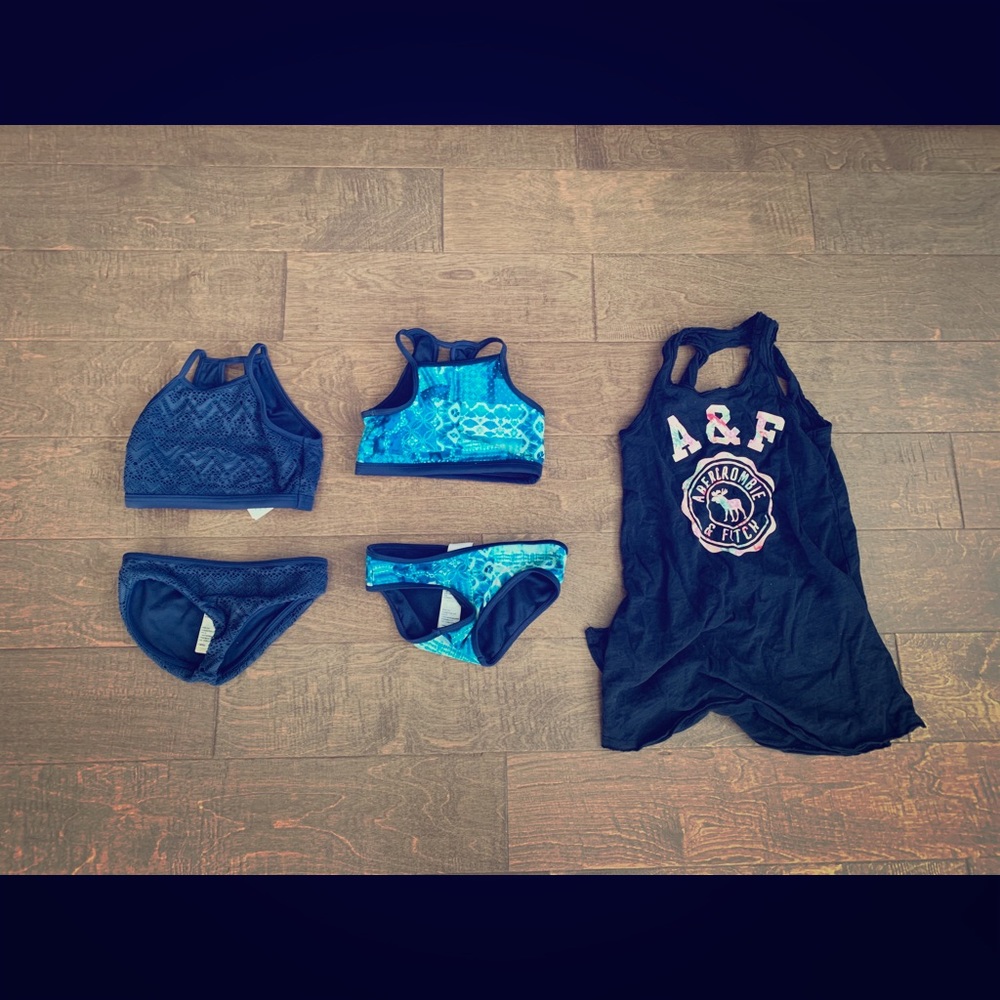 Girls Abercrombie Swimsuit Lot